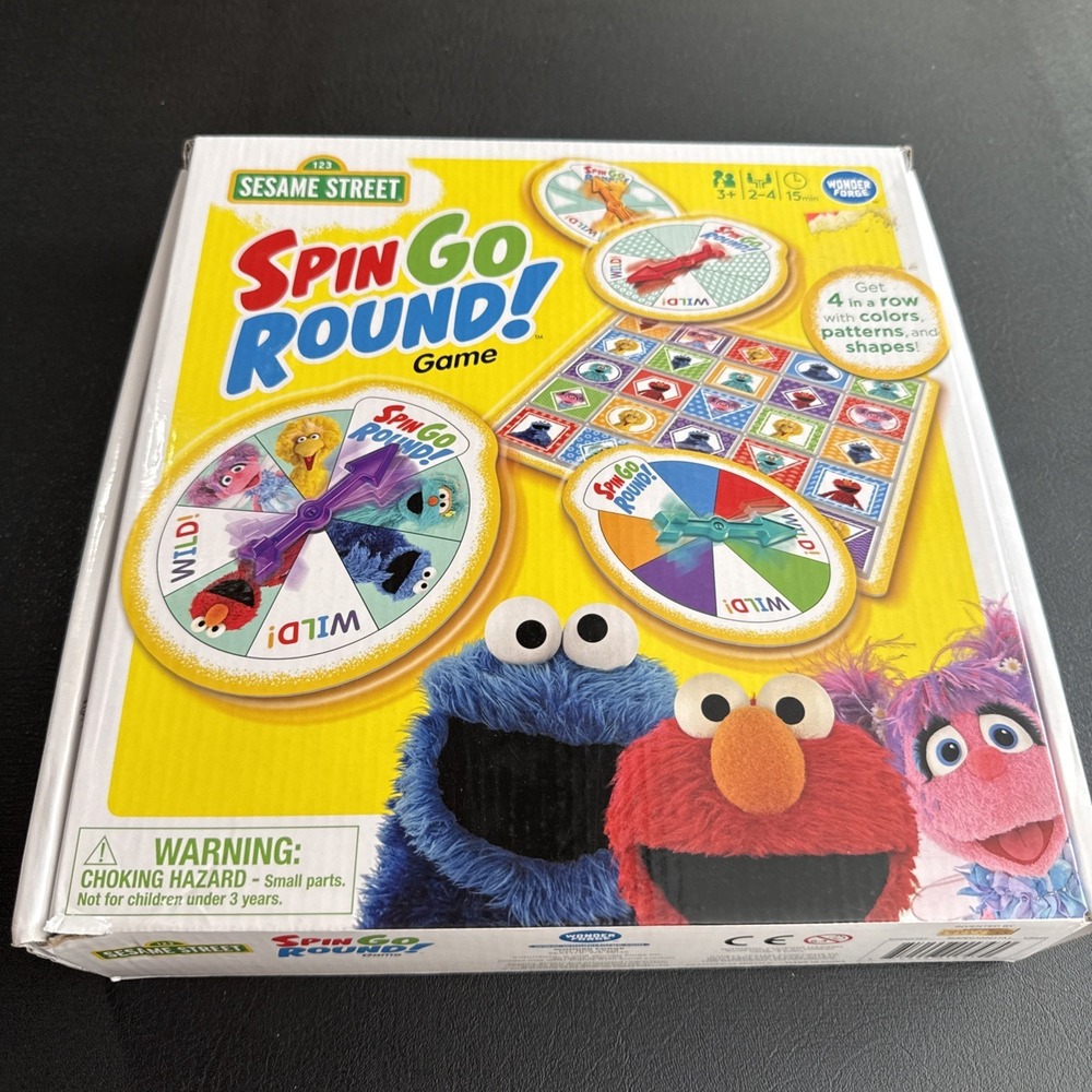 Sesame Street Spin and Go Round Matching Board Game